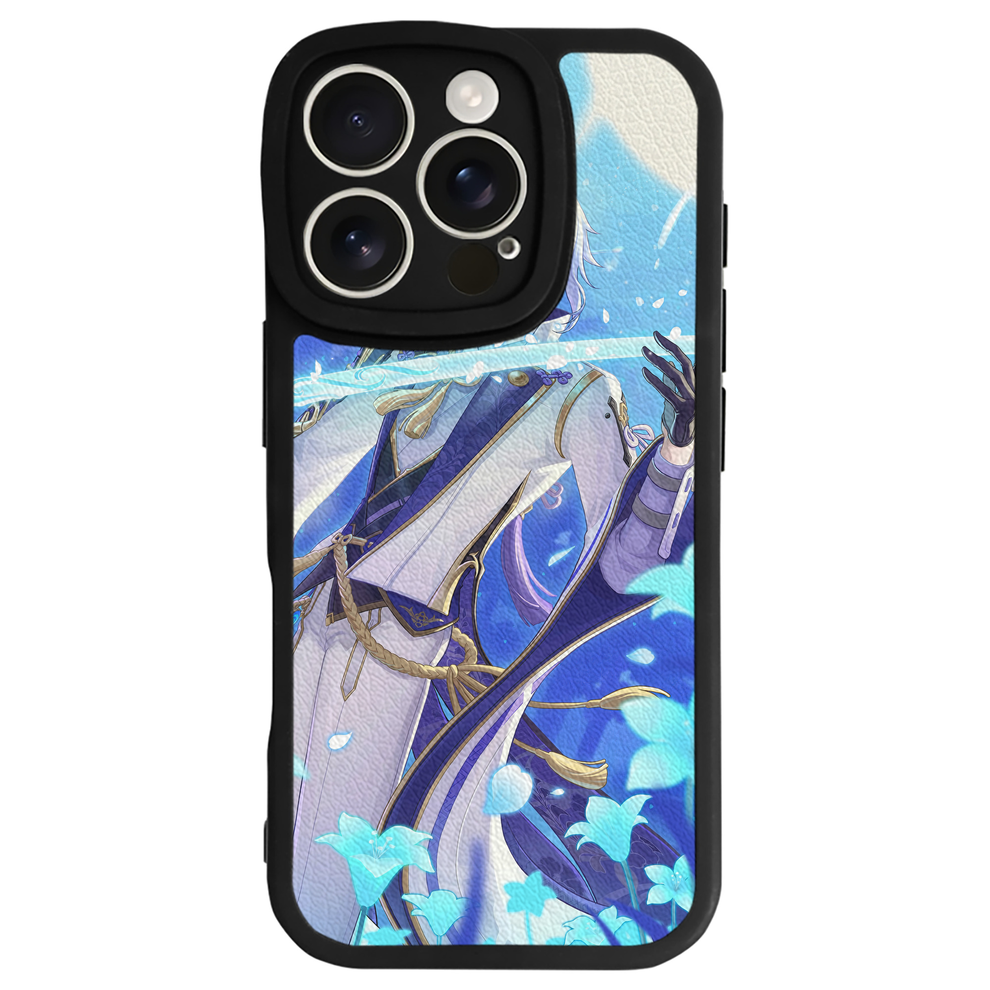 げんし神 genshin 【iPhone 16シリーズ対応】シリコンスマホケース（レザー調） 材質：シリコン